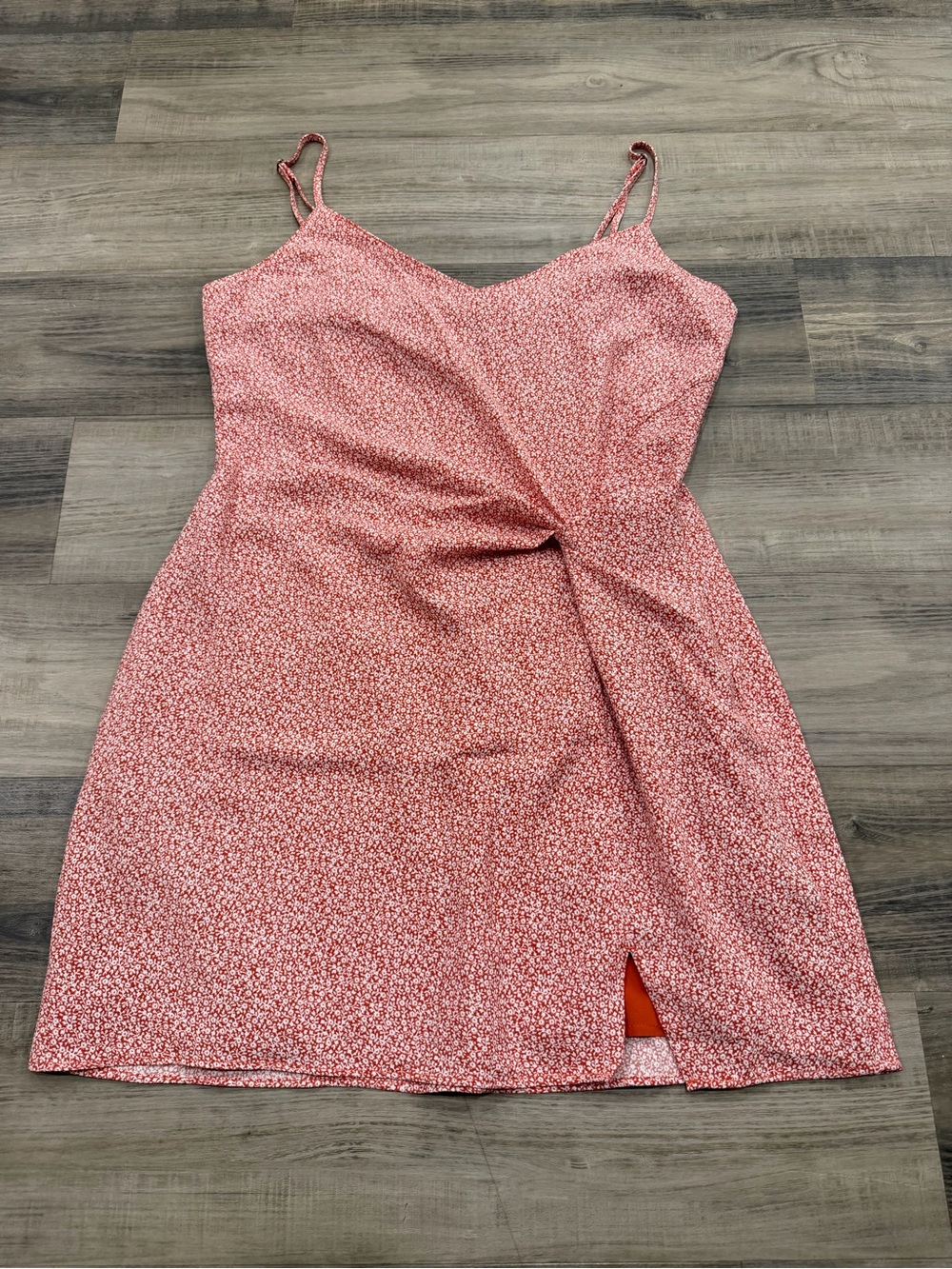 Abercrombie & Fitch Floral Twist Front Mini Dress Orange NWT